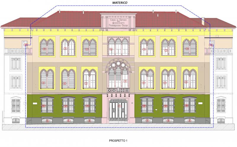 SERVALLI ARCHITETTURA - PROGETTO FACCIATE CASA VERDI MILANO